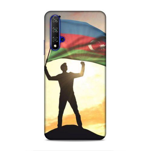 Huawei P Smart S 2020 Uyumlu Kılıf Azarbaijan (3) Kapak Azerbaycan Bayrak
