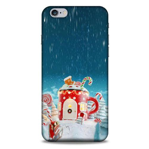 Apple Iphone 6 Plus Kılıf Snowix (13) Silikon Kap Kırmızı