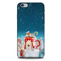 Apple Iphone 6 Plus Kılıf Snowix (13) Silikon Kap Kırmızı