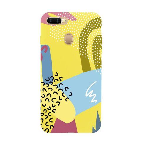 Oppo AX7 Colorful Patterns Premium Silikonlu Telefon Kılıfı