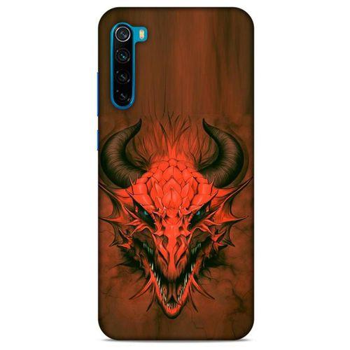 Xiaomi Redmi Note 8T Kılıf Dragons (14) Lansman Kılıf Kırmızı Boynuzlu Ejderha