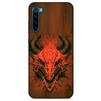 Xiaomi Redmi Note 8T Kılıf Dragons (14) Lansman Kılıf Kırmızı Boynuzlu Ejderha