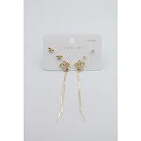 Çoklu Set Küpe - Altın