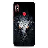 Xiaomi Redmi Note 6 Pro Kılıf Dragons (13) Silikon Kap Gri Ejderha