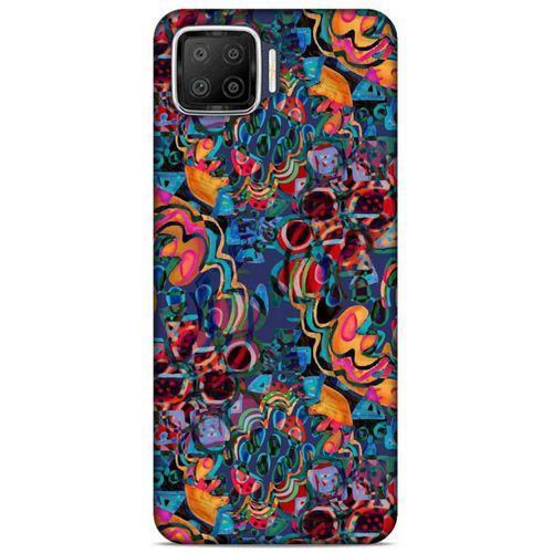 Lopard Oppo A73 Uyumlu Kılıf Soyut Sanat (28) Desenli Arka Kapak