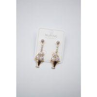 Çiçek Buketi Küpe - Altın