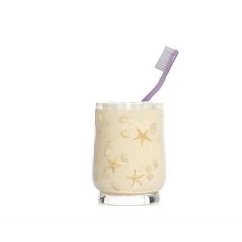 2 Adet Diş Fırçalık Deniz Yıldızı El Yapımı 400 Gr 7X7X10Cm Banyo Seti