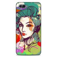 Lopard Oppo Rx17 Neo Uyumlu Kılıf Sürreal Yüzler ♀ (26) Tpu Silikon Kılıf Desenli