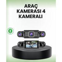 Gps’li 4 Kameralı Araç İç Dış Kayıt Sistemi 1080p Wifi Destekli