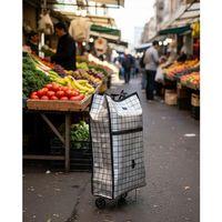 Ağır Yük Taşımaya Uygun Tekerlekli Market Ve Pazar Çantası