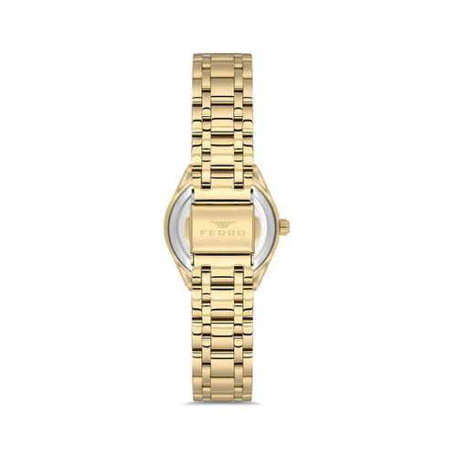Ferro FL21610AWT-B4 Quartz Çelik Altın Rengi 29 mm Kadın Kol Saati