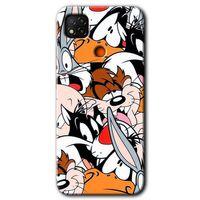 MRCİLETİSİM Xiaomi Redmi 9c Kılıf HD Desen Baskılı Arka Kapak + Temperli Cam - Karakterler