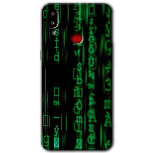 MRCİLETİSİM Samsung Galaxy A10s Kılıf HD Desen Baskılı Arka Kapak + Temperli Cam - Matrix