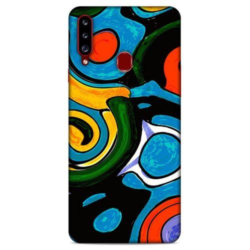 Lopard Samsung Galaxy A20s Uyumlu Kılıf Soyut Sanat (24) Desenli Darbe Emici Kılıf