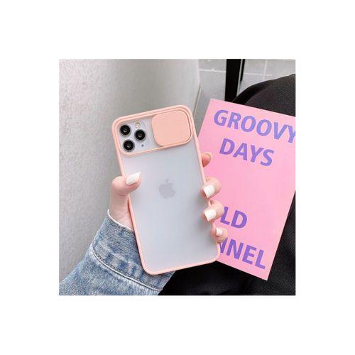 iPhone 11 Pro Kamera Lens Koruma Kapaklı Pembe Telefon Kılıfı