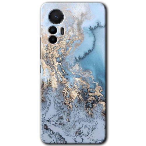 Xiaomi Mi 12 Lite HD Baskılı Kılıf + 9D Tam Ekran Koruyucu - Eski Mermer