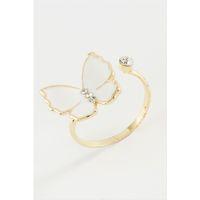 Kelebek Taşlı Mineli Yüzük Küçük