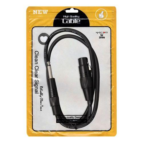 LD379 XLR CANON DİŞİ + 6.3MM MONO ERKEK 1 METRE KABLO (81)