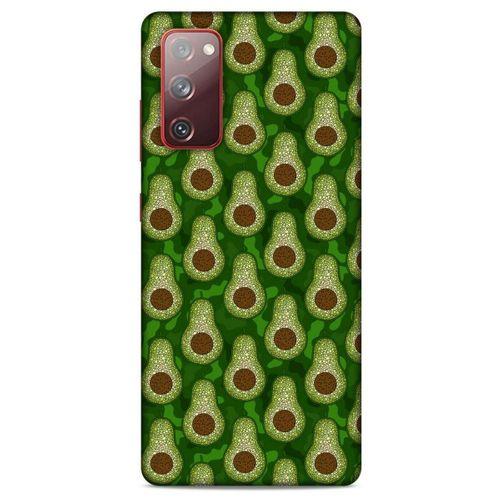 Frutix Avokado 02 Samsung Galaxy S20 Fe Kılıf Desenli Silikon