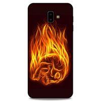 Lopard Samsung Galaxy J6 Plus Uyumlu Kılıf FireX (50) Shockproof Kılıf İskelet Kafa