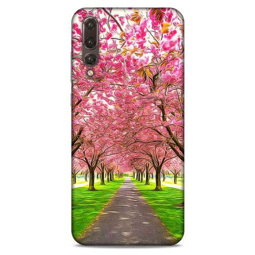 Lopard Huawei P20 Pro Uyumlu Kılıf Bahar (42) Rugged Armor Kılıf Pembe Ağaç