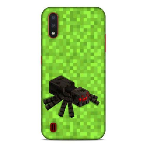 Lopard Samsung Galaxy A01 Uyumlu Kılıf PiXel (13) Silikon Kap MC Spider