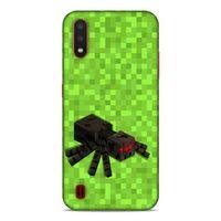Lopard Samsung Galaxy A01 Uyumlu Kılıf PiXel (13) Silikon Kap MC Spider