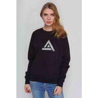 Apex Logo Baskılı Siyah Kadın Sweatshirt