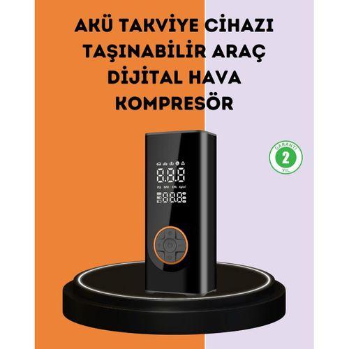 150 Psı Dijital Hava Pompası Akü Takviye Ve Powerbank Özellikli