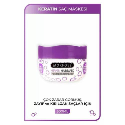 Keratin Saç Maskesi 500 ML  - Yıpranmış Saçlar için - mrfs