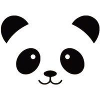 Sevimli Panda Sticker 60 x 86 cm