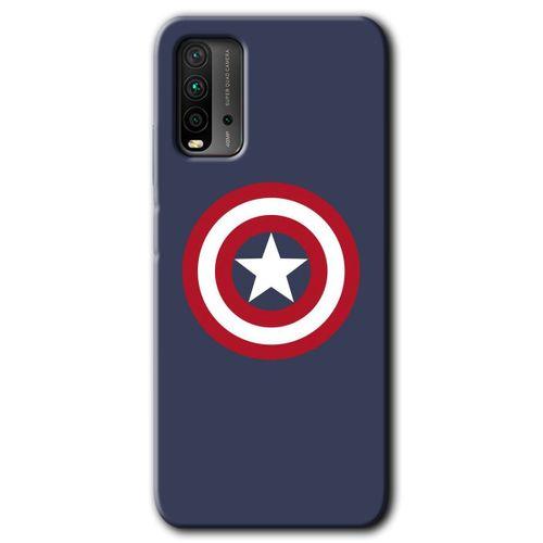 Xiaomi Redmi 9T Kılıf Baskılı Kapak - Captain! + 5D Tam Kaplayan Cam