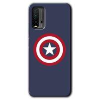 Xiaomi Redmi 9T Kılıf Baskılı Kapak - Captain! + 5D Tam Kaplayan Cam