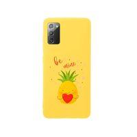 Samsung Note 20 Be Mine Premium Silikonlu Sarı Telefon Kılıfı