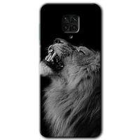 MRCİLETİSİM Xiaomi Redmi Note 9s Kılıf Kapak - Lion +Hayalet Ekran Yandan Gözükmez