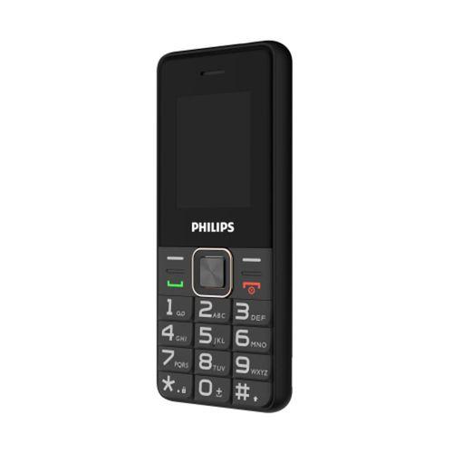 PHILIPS Xenium E6105, 128Mb, Siyah, 48Mb Ram, 1,77inc Ekran, 4G Çift Sim Desteği, FM Radyo, 1000mAh Pil, Türkiye KVK Garantili