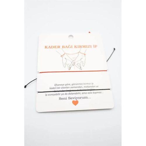 2'li Arkadaş Bilekliği - Kırmızı