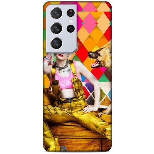 Samsung Galaxy S21 Ultra Uyumlu Kılıf Harley Quinn (34) Slim Armor Kılıf Lavanta galibarda