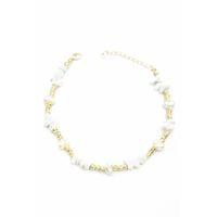 Dorika Taş Halhal - Beyaz