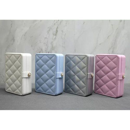 16x11 Cm Deri Kaplamalı Makyaj Ve Takı Kutusu