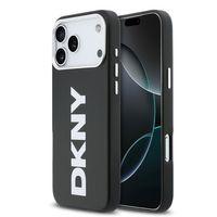 Apple iPhone 17 Pro Max Kılıf DKNY Orjinal Lisanslı M-safe Şarj Özellikli PU Büyük Dikey Logolu Kapak