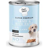 Chefs Choice Tahılsız Kuzulu Pirinçli Ezme Yavru Konserve Köpek Maması 400 gr