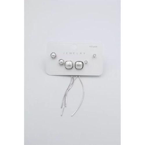 Çoklu Set Küpe - Gümüş