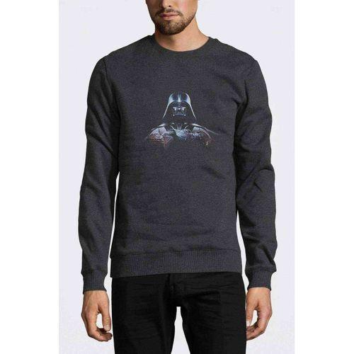 Dart Vaderson Baskılı Füme Antrasit Erkek Sweatshirt