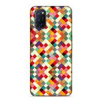 Oppo A72 Kılıf Karo Taslar Arka Kapak Silikon Koruma Full Koruyucu