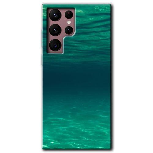 Potkal Hediye Fabrikası Samsung Galaxy S22 Ultra Kılıf HD Desen Baskılı Arka Kapak - Derin Deniz