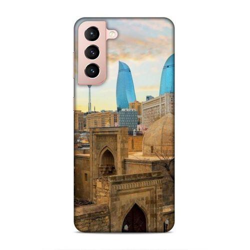 Samsung Galaxy S21 Uyumlu Kılıf Azarbaijan (11) Tam Koruma Ateş Kuleleri