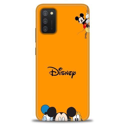 Samsung Galaxy A03S Kılıf HD Baskılı Kılıf - Turuncu Disney + Tam Ekran Koruyucu