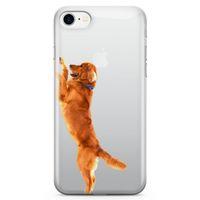 Apple iPhone 8 Kılıf Golden Retriever Arka Kapak Koruma Desenli Full Koruyucu