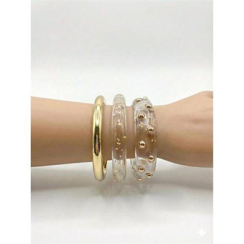 3'Lü Set Bilezik - Şeffaf
